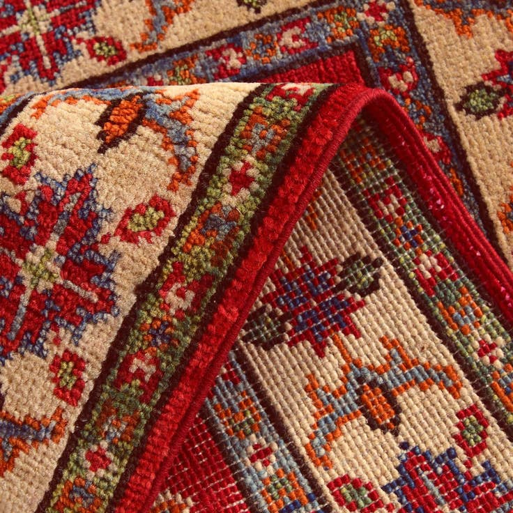 Detail image of 2' 1 x 3' 2 Hand Knotted Kazak Rug