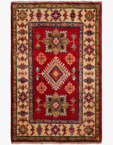 2' 1 x 3' 2 Hand Knotted Kazak Rug