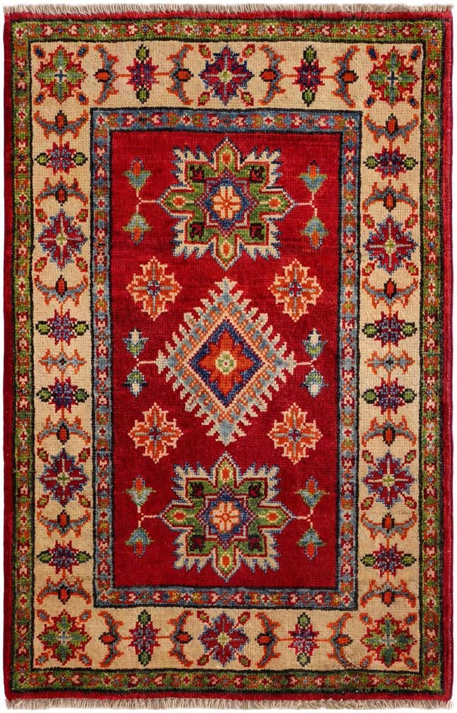 2' 1 x 3' 2 Hand Knotted Kazak Rug