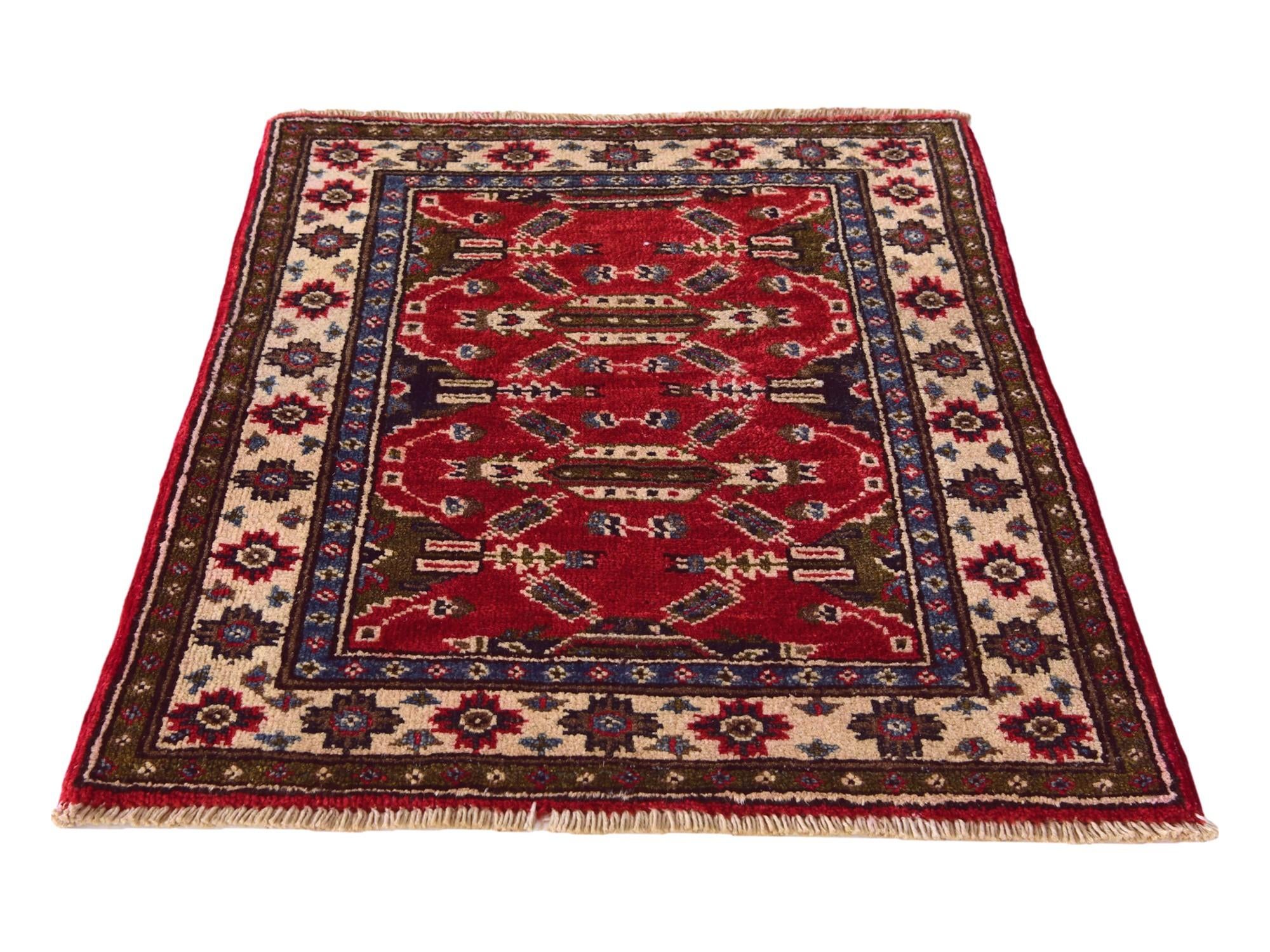 2' x 2' 7 Hand Knotted Kazak Rug