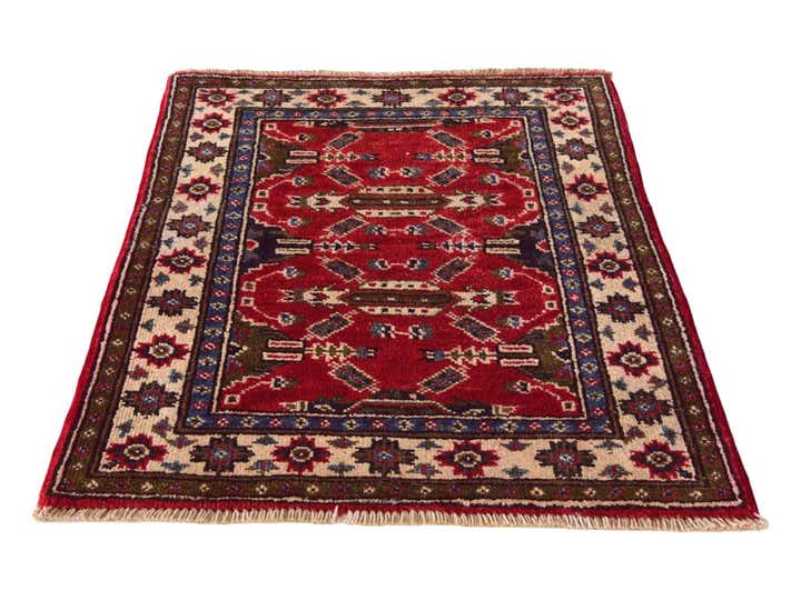 2' x 2' 7 Hand Knotted Kazak Rug