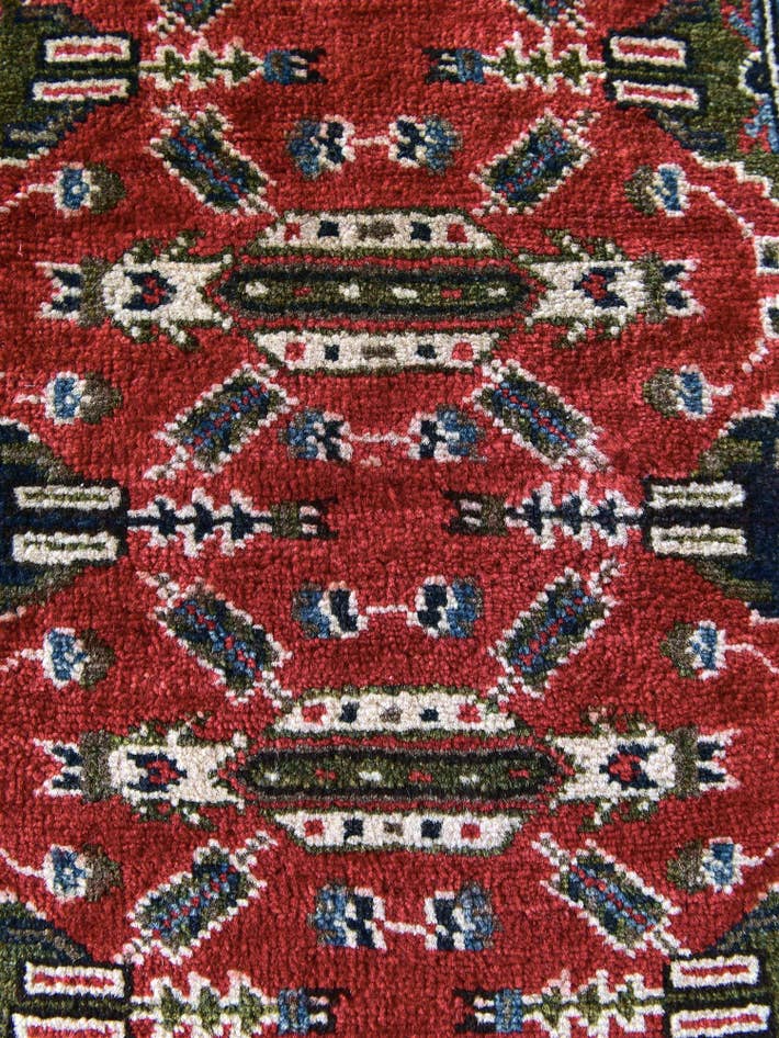 Detail image of 2' x 2' 7 Hand Knotted Kazak Rug