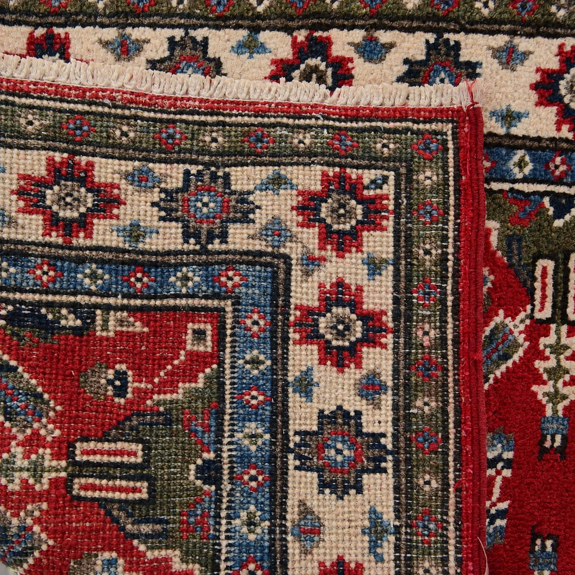 Detail image 12 of 12: 2' x 2' 7 Hand Knotted Kazak Rug