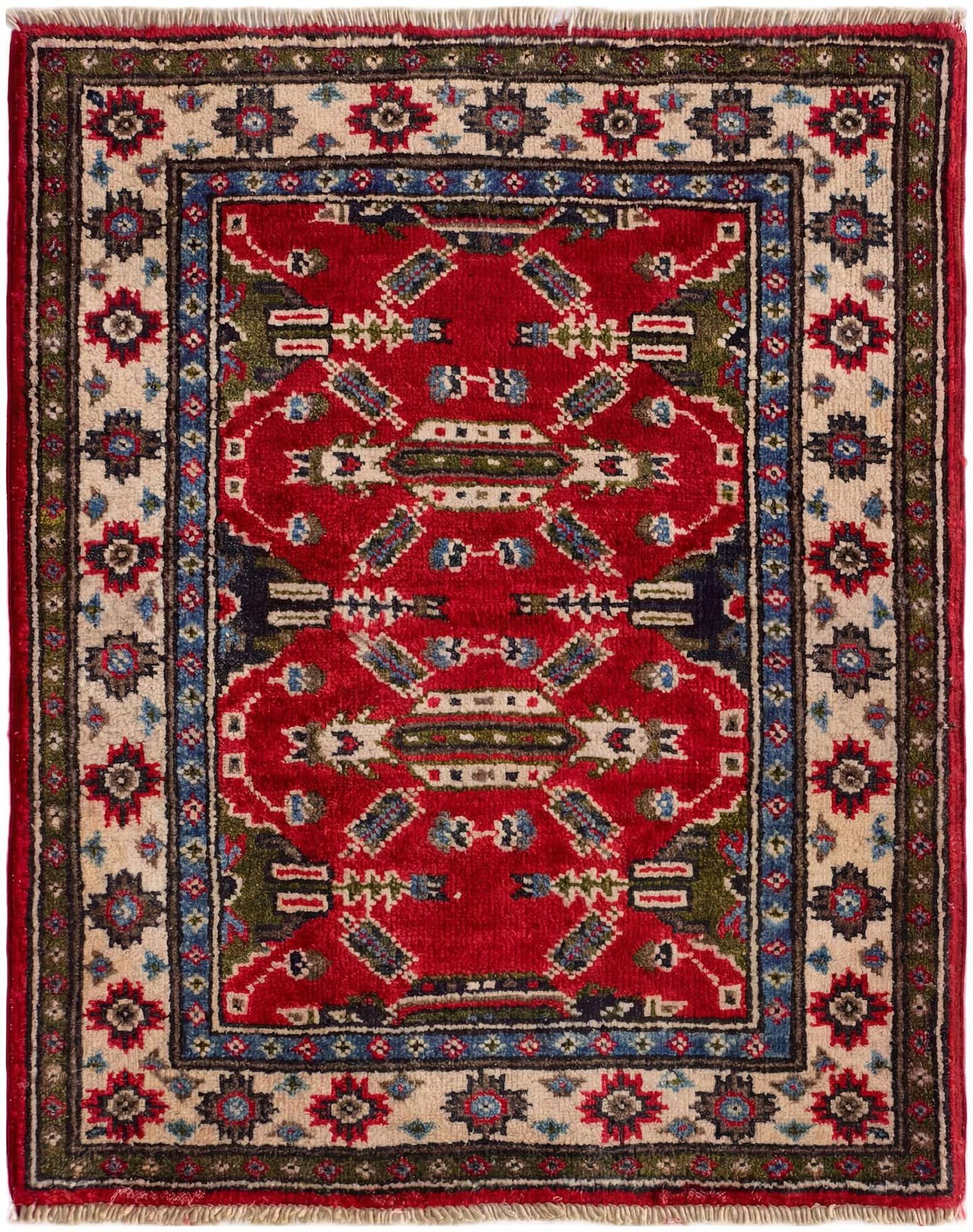 2' x 2' 7 Hand Knotted Kazak Rug