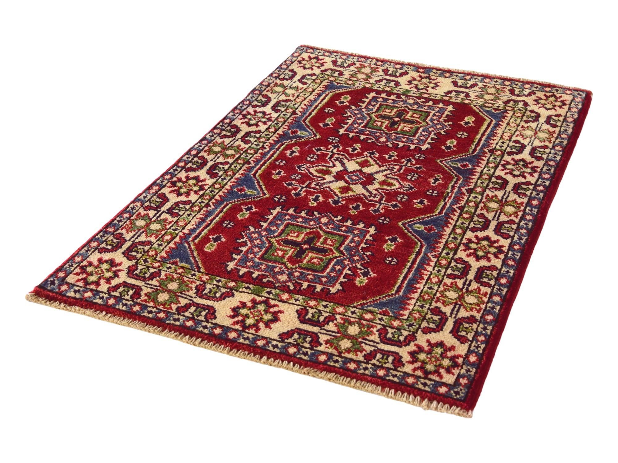 2' x 3' Hand Knotted Kazak Rug