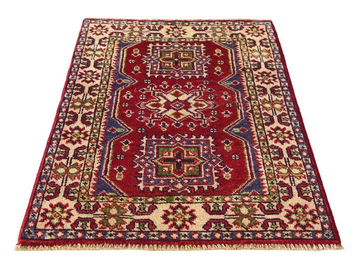 2' x 3' Hand Knotted Kazak Rug