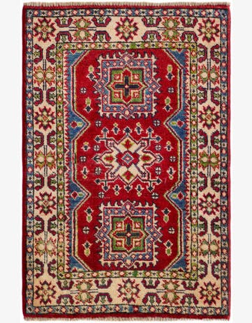 2' x 3' Hand Knotted Kazak Rug