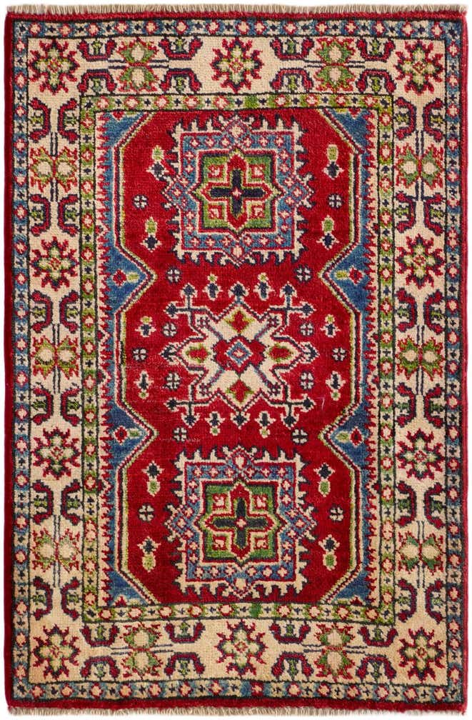 2' x 3' Hand Knotted Kazak Rug