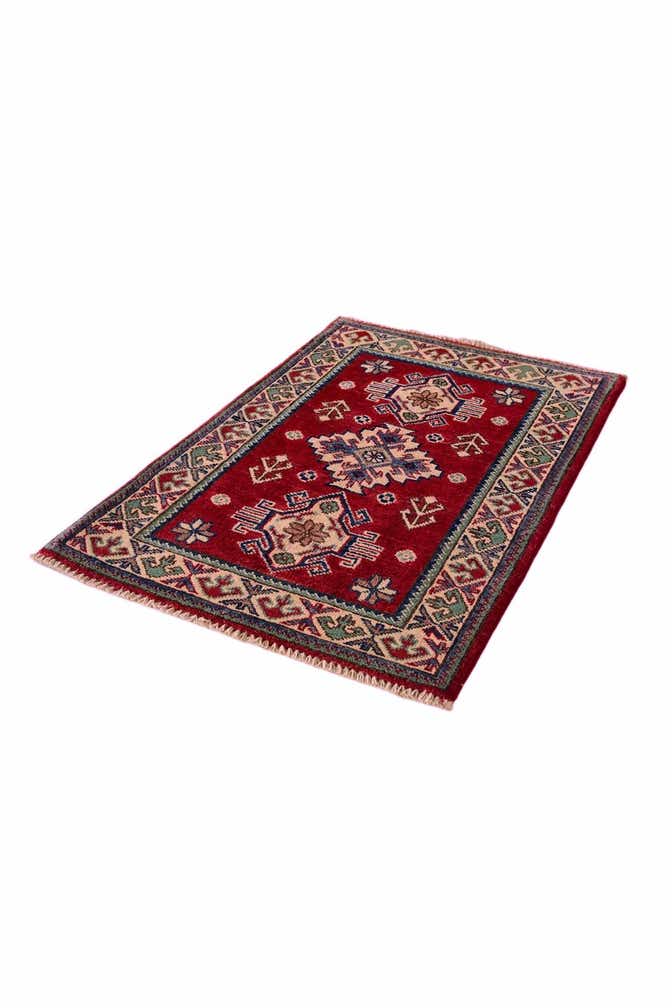 2' x 3' 1 Hand Knotted Kazak Rug