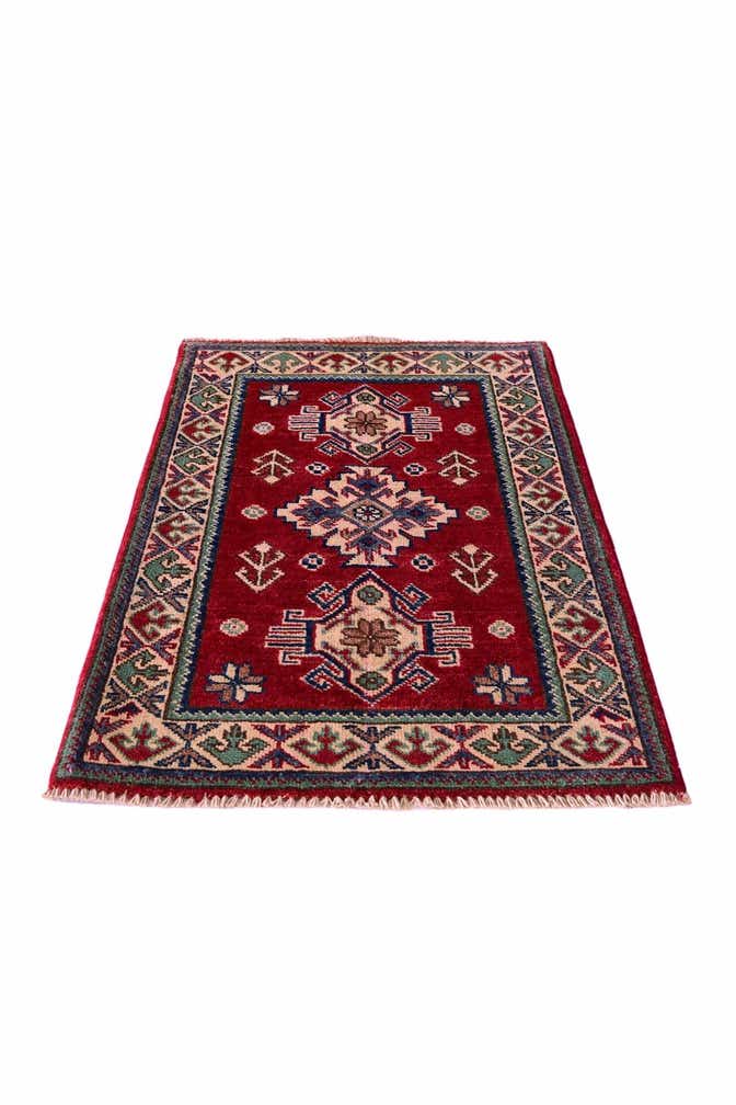 2' x 3' 1 Hand Knotted Kazak Rug