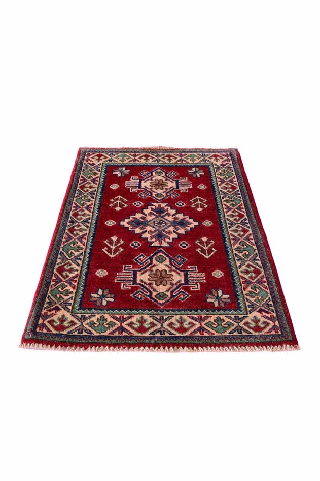 Detail image of 2' x 3' 1 Hand Knotted Kazak Rug