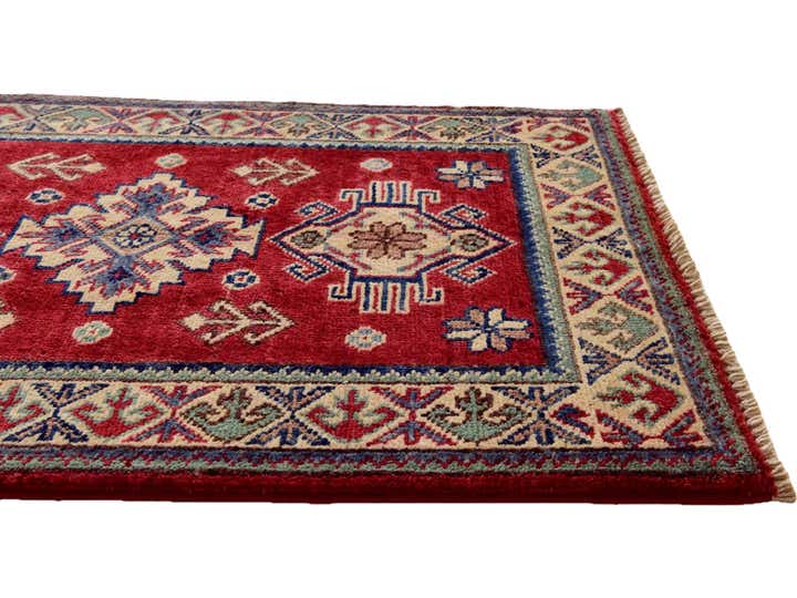 2' x 3' 1 Hand Knotted Kazak Rug