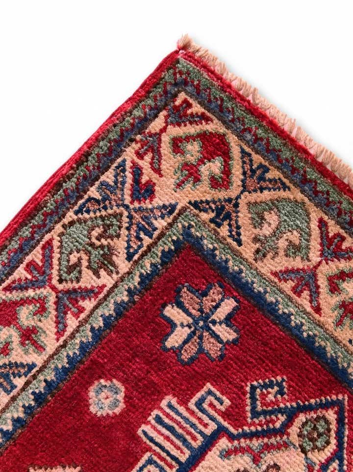 2' x 3' 1 Hand Knotted Kazak Rug