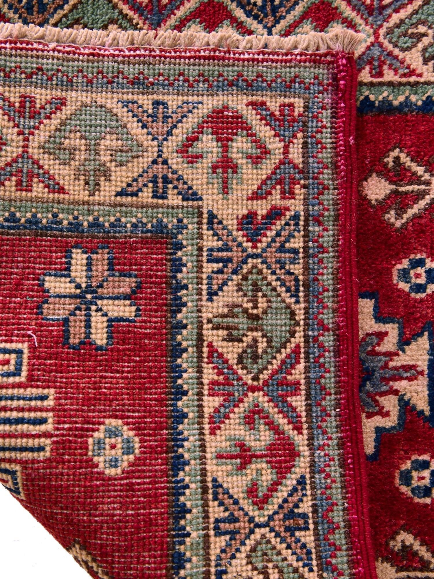 2' x 3' 1 Hand Knotted Kazak Rug