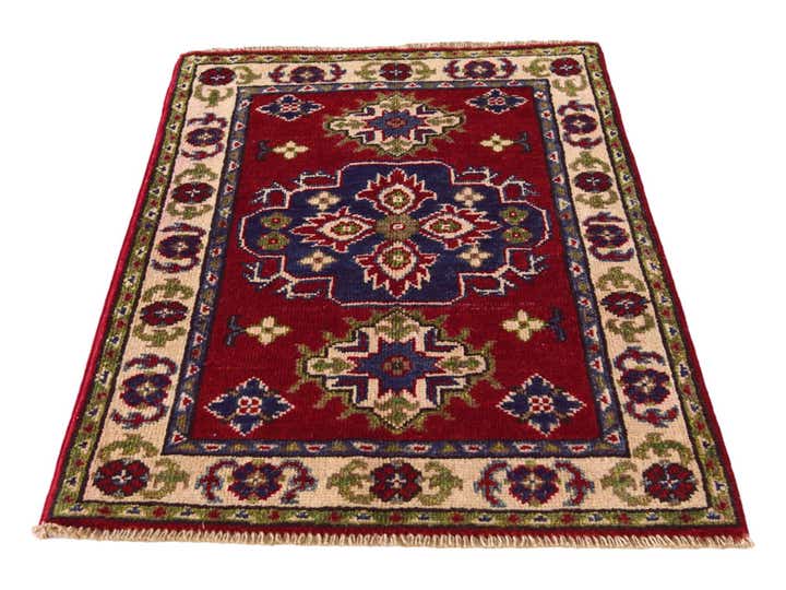 2' x 2' 11 Hand Knotted Kazak Rug