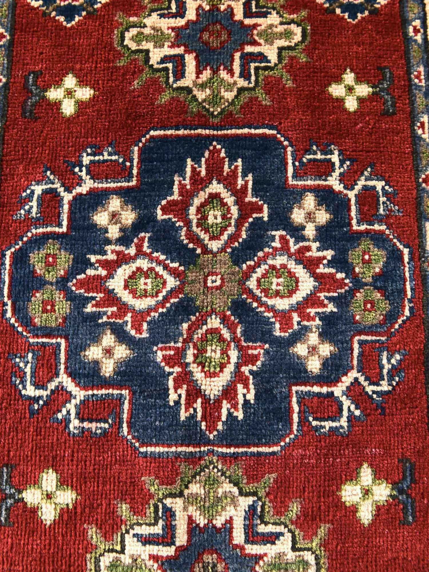 2' x 2' 11 Hand Knotted Kazak Rug