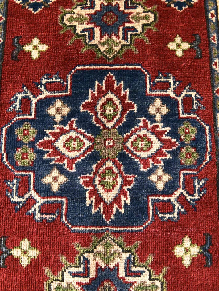Detail image of 2' x 2' 11 Hand Knotted Kazak Rug