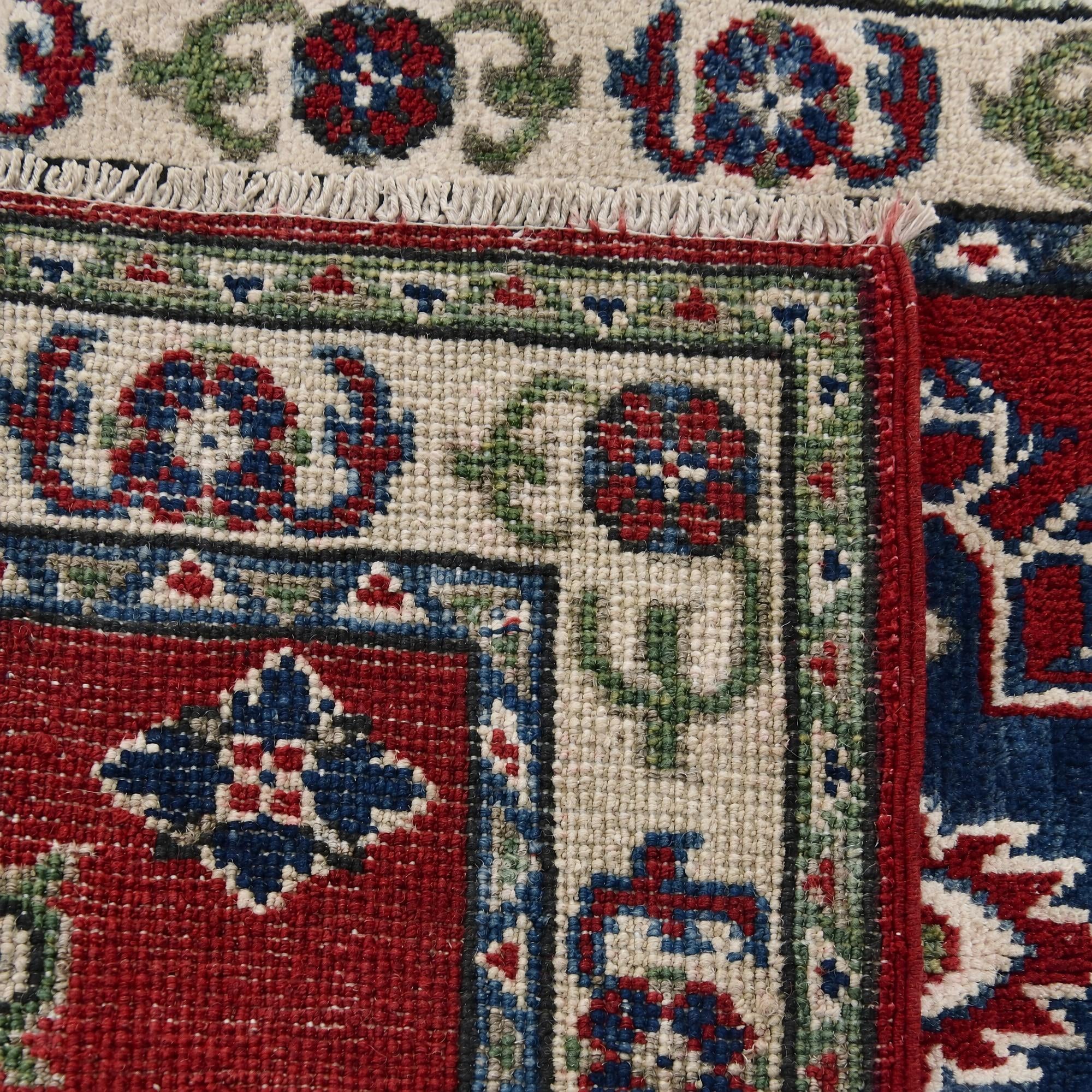60cm x 90cm Hand Knotted Kazak Rug