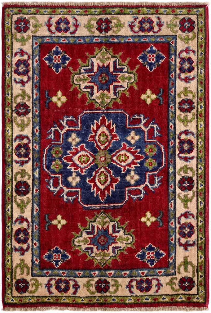 2' x 2' 11 Hand Knotted Kazak Rug