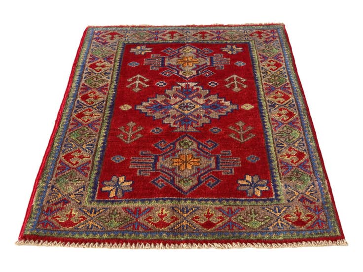 Detail image of 2' x 3' Hand Knotted Kazak Rug