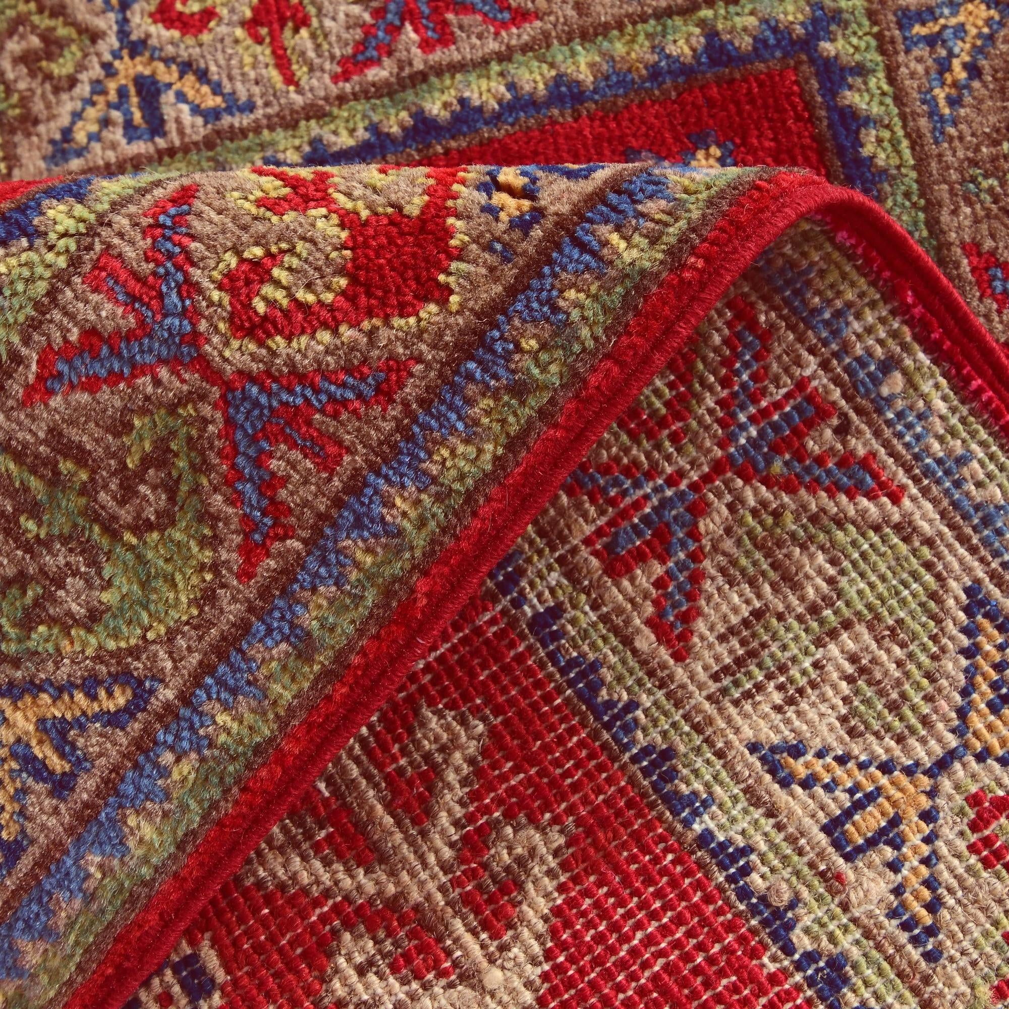 2' x 3' Hand Knotted Kazak Rug