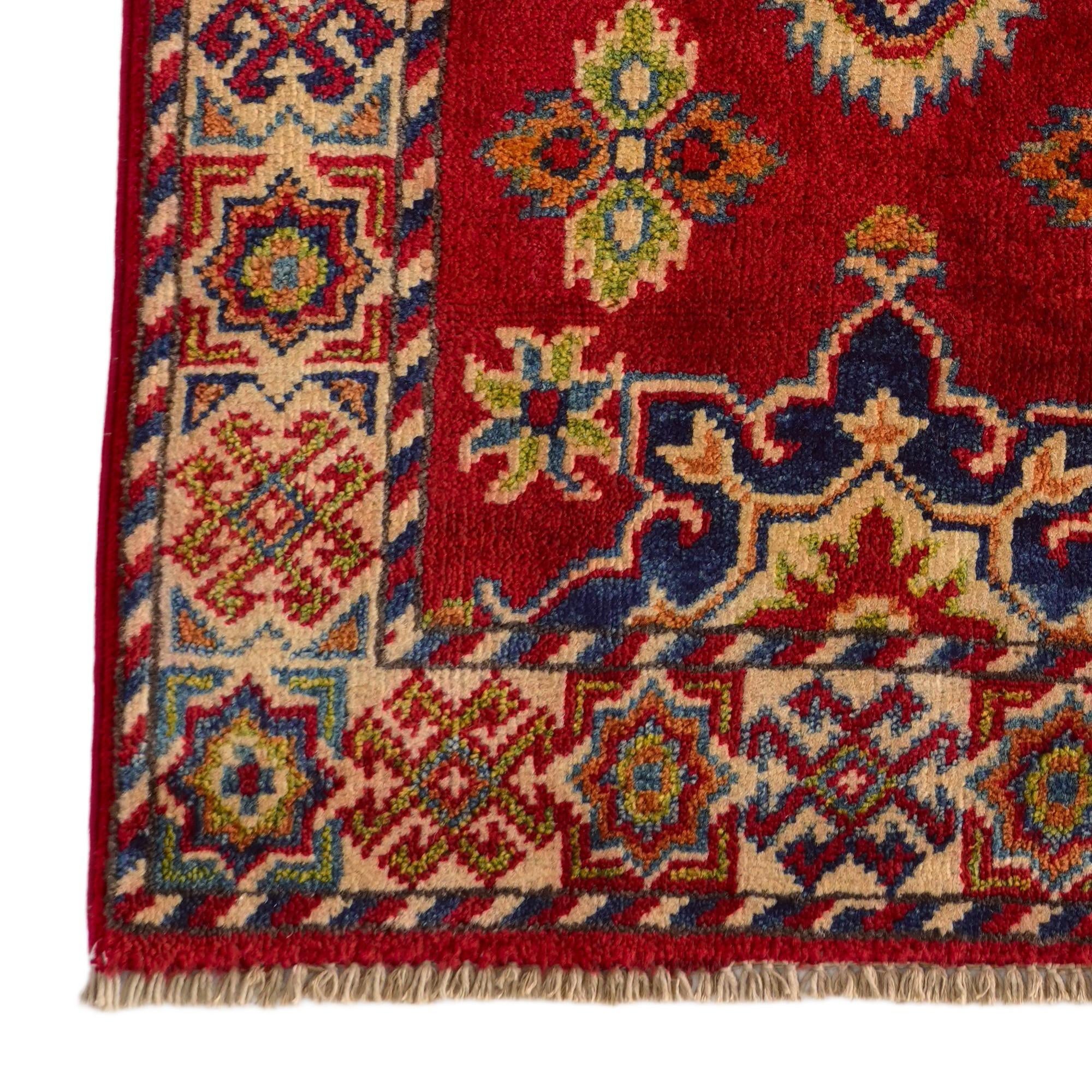 1' 11 x 3' 1 Hand Knotted Kazak Rug