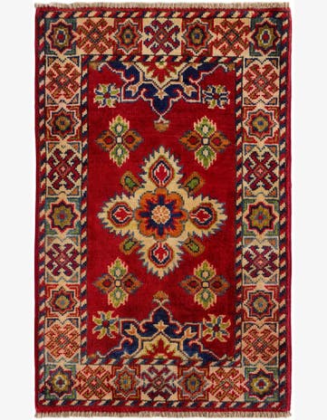 1' 11 x 3' 1 Hand Knotted Kazak Rug
