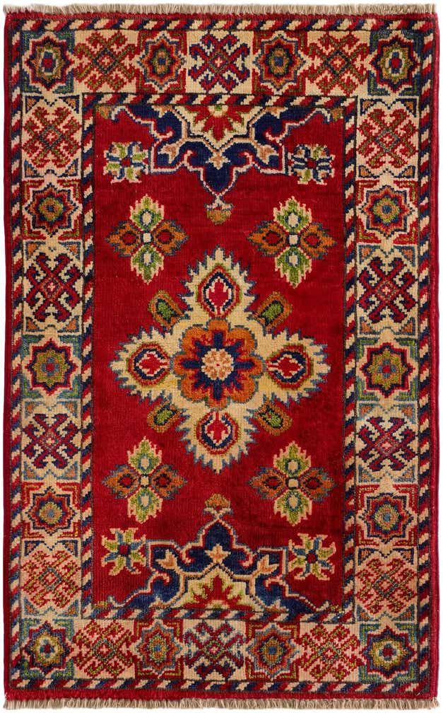 1' 11 x 3' 1 Hand Knotted Kazak Rug