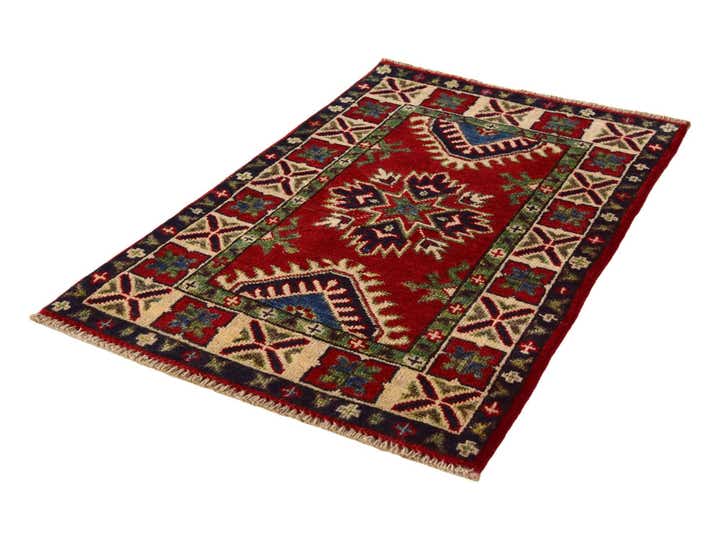 1' 11 x 2' 11 Hand Knotted Kazak Rug
