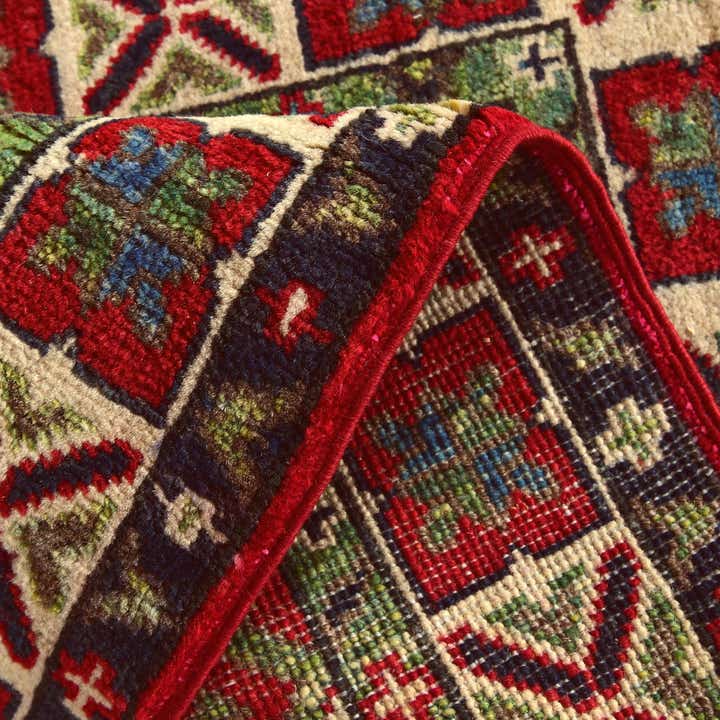 1' 11 x 2' 11 Hand Knotted Kazak Rug