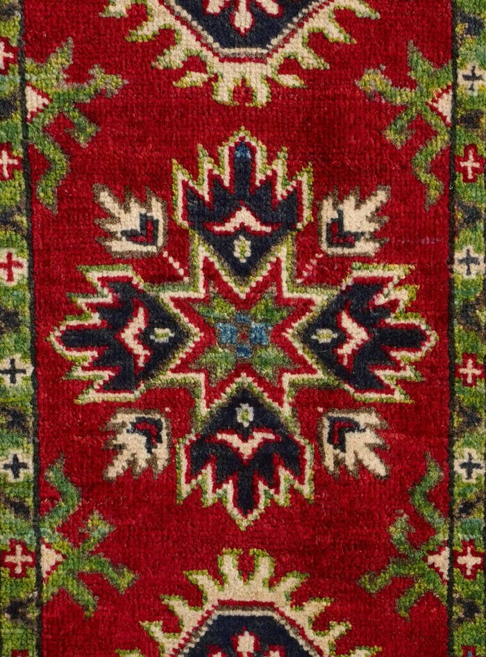 Detail image of 1' 11 x 2' 11 Hand Knotted Kazak Rug