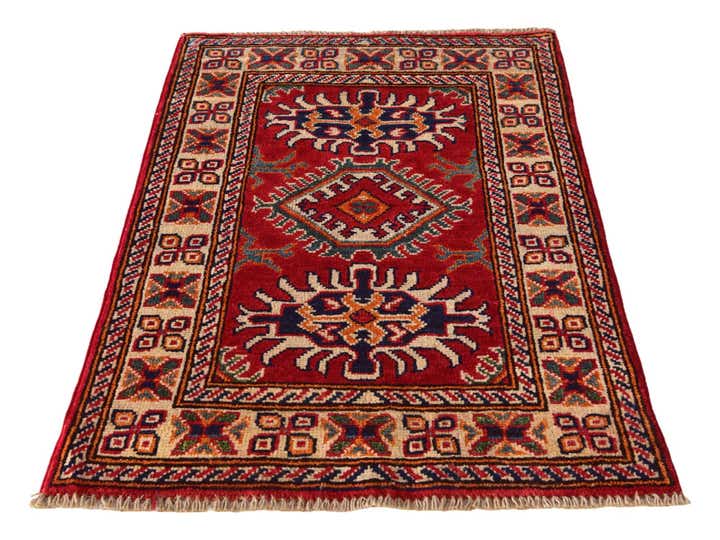 2' x 3' Hand Knotted Kazak Rug