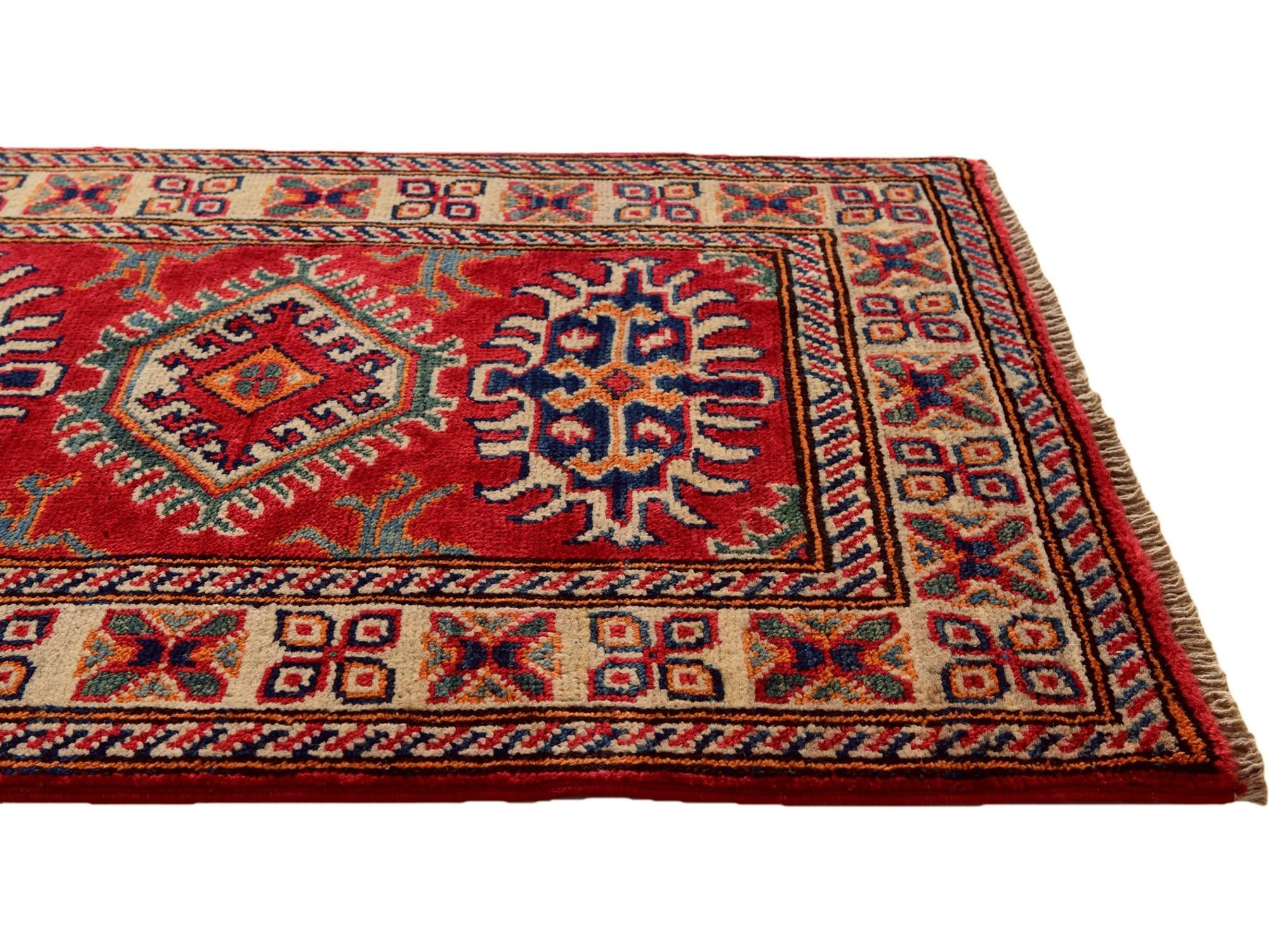 2' x 3' Hand Knotted Kazak Rug