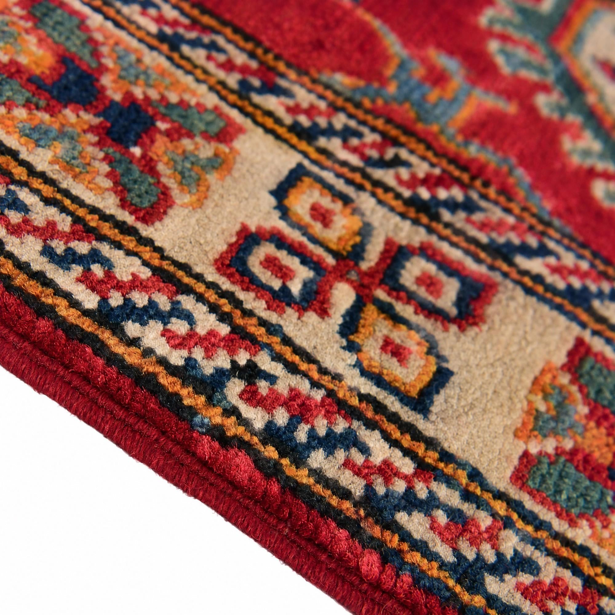 Detail image 8 of 12: 2' x 3' Hand Knotted Kazak Rug