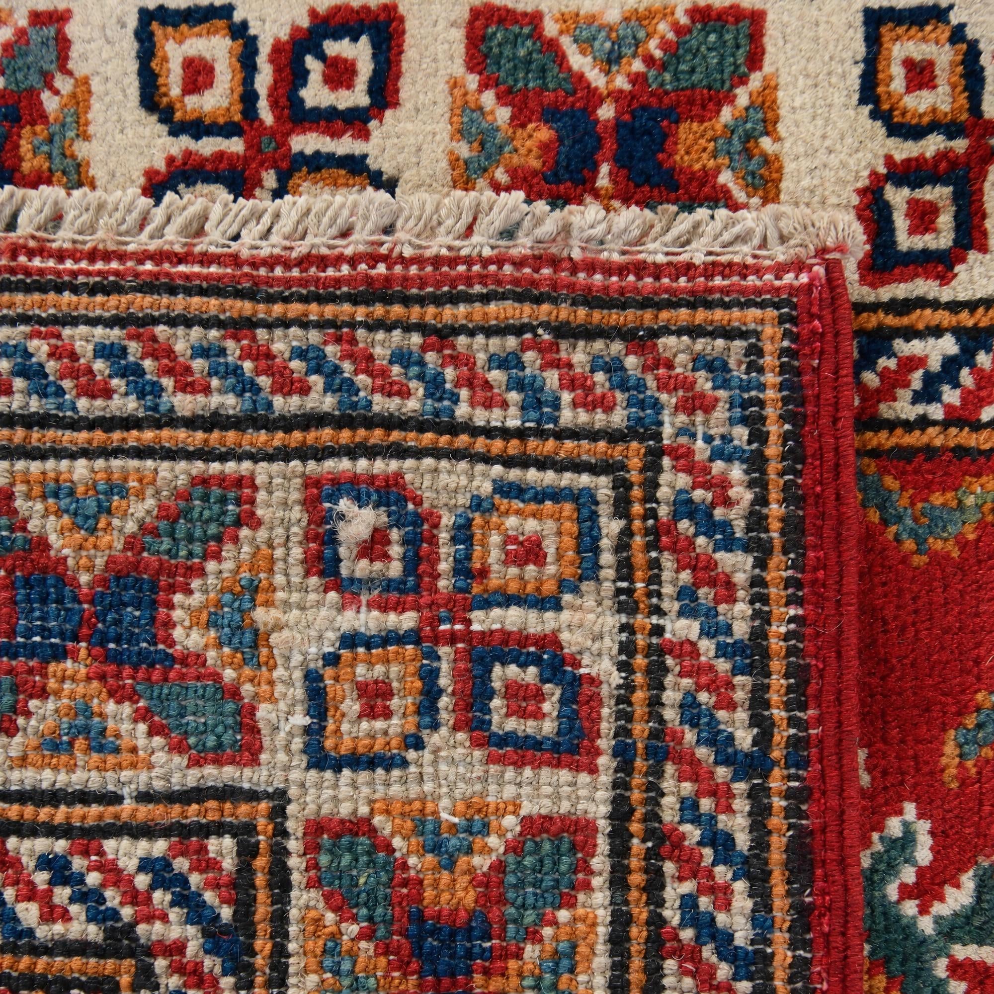 Detail image 12 of 12: 2' x 3' Hand Knotted Kazak Rug