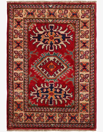 2' x 3' Hand Knotted Kazak Rug