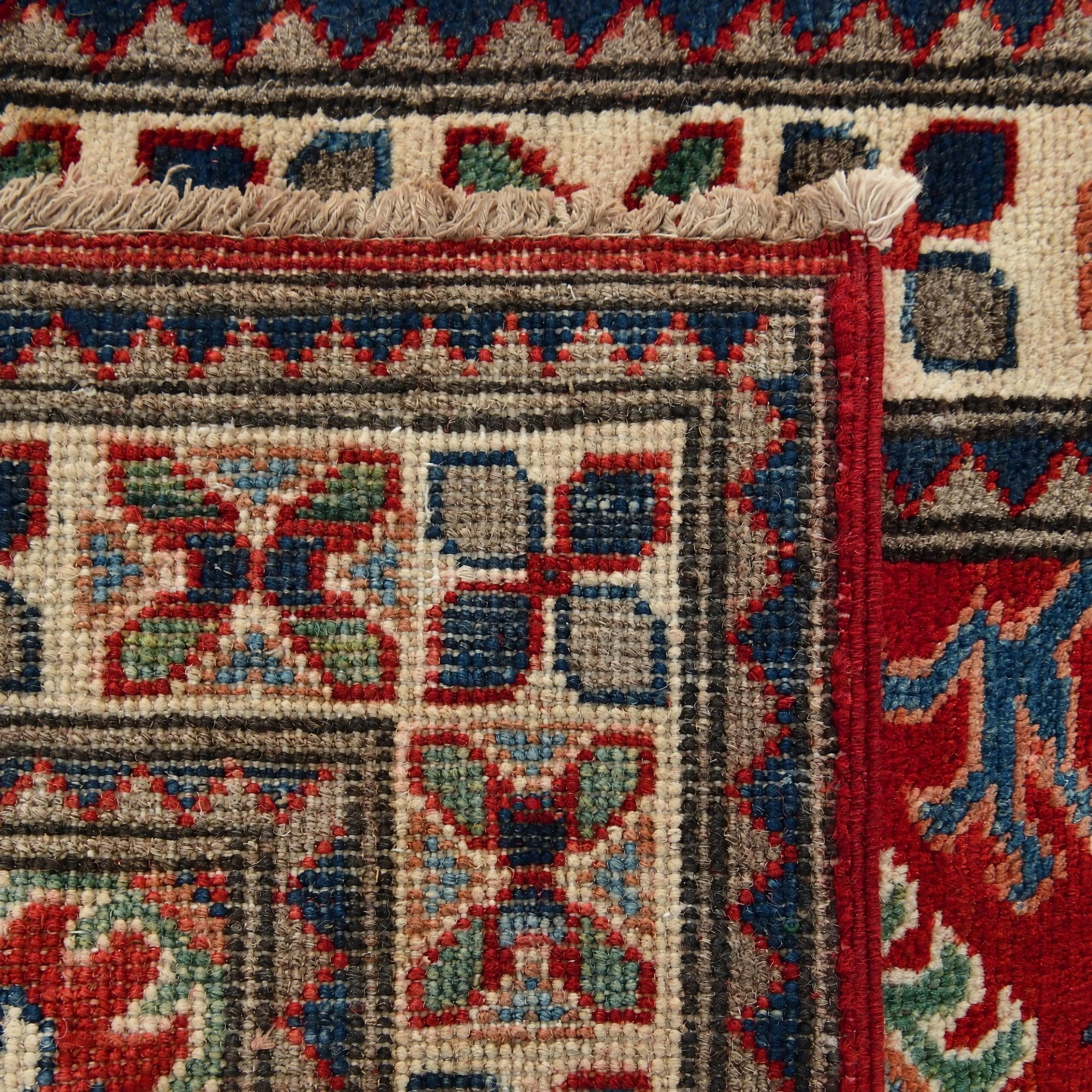 60cm x 90cm Hand Knotted Kazak Rug