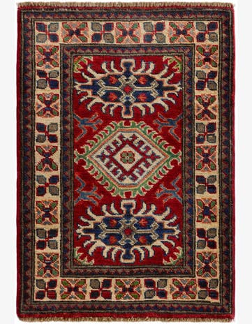 2' x 2' 11 Hand Knotted Kazak Rug