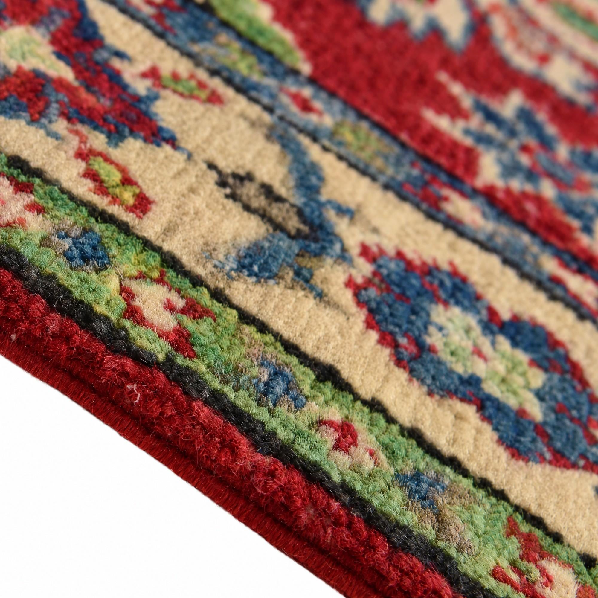 60cm x 85cm anudado a mano Kazak Alfombra