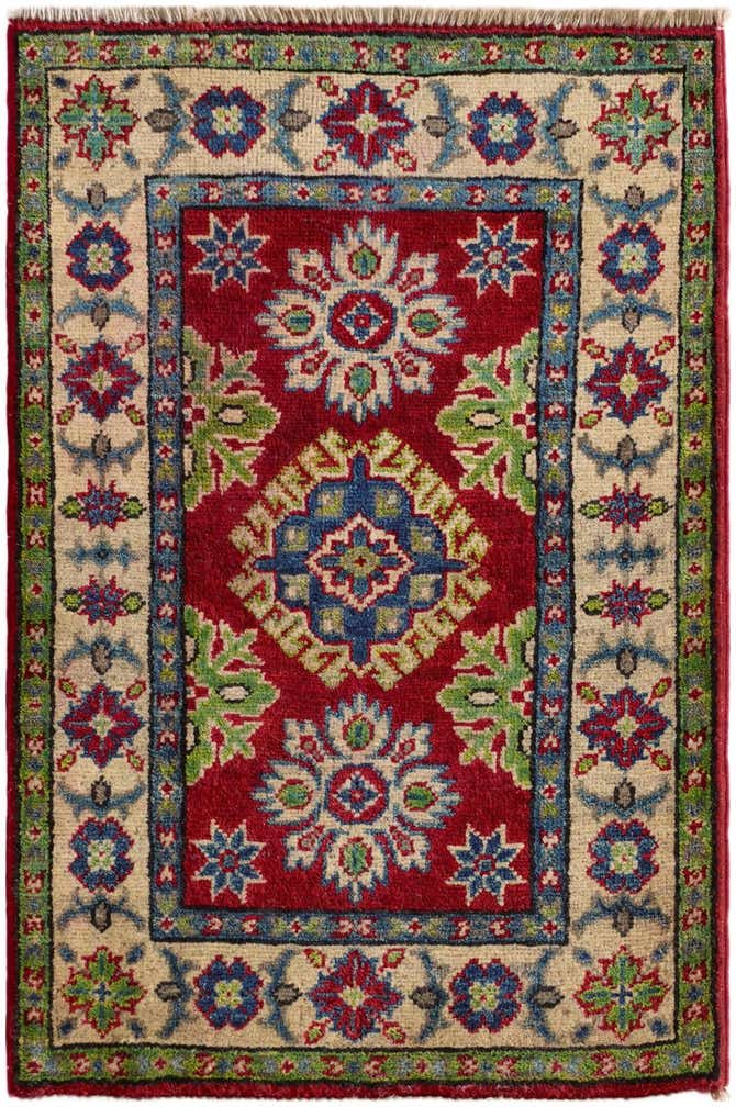 1' 11 x 2' 10 Hand Knotted Kazak Rug