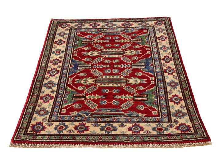 2' x 3' Hand Knotted Kazak Rug