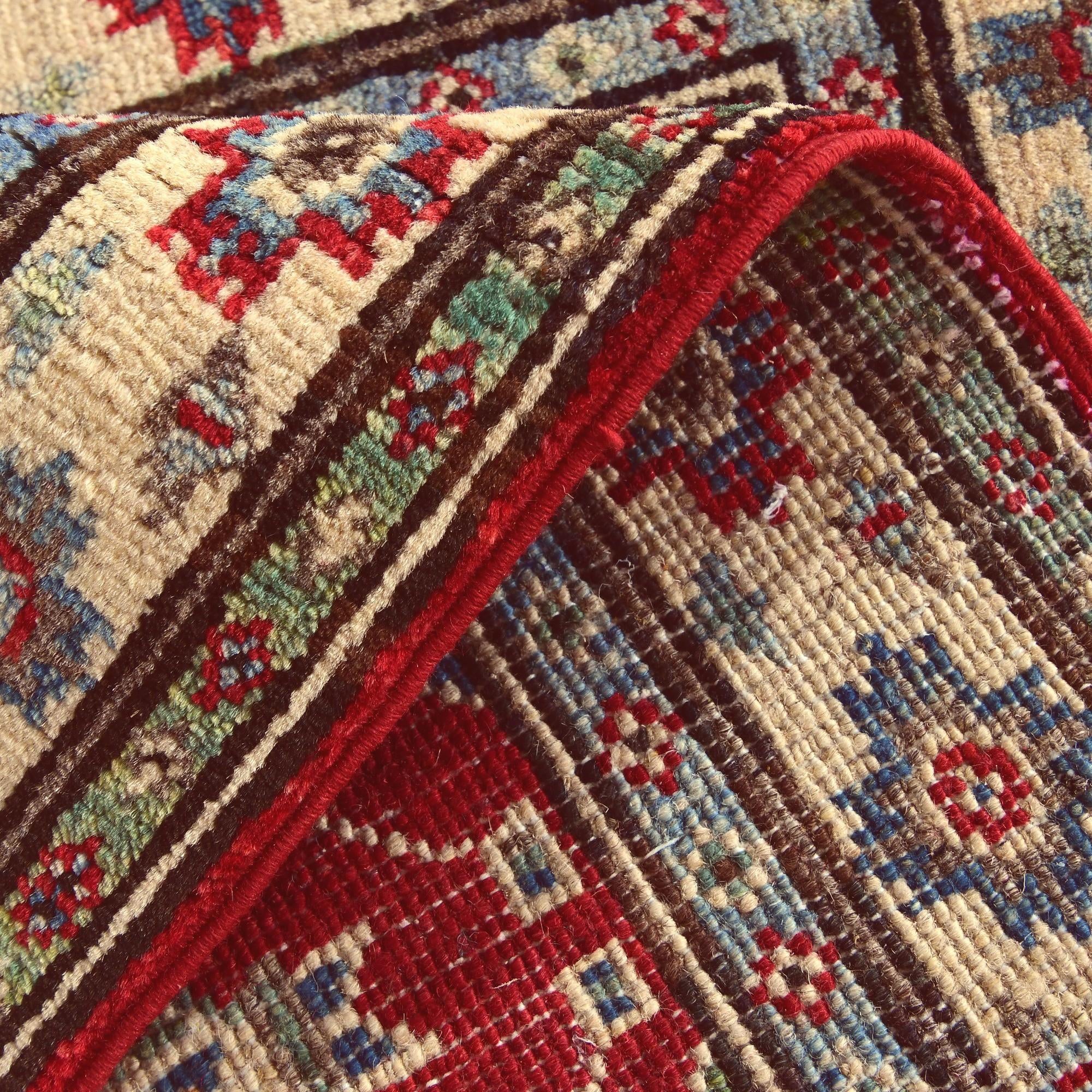 2' x 3' Hand Knotted Kazak Rug