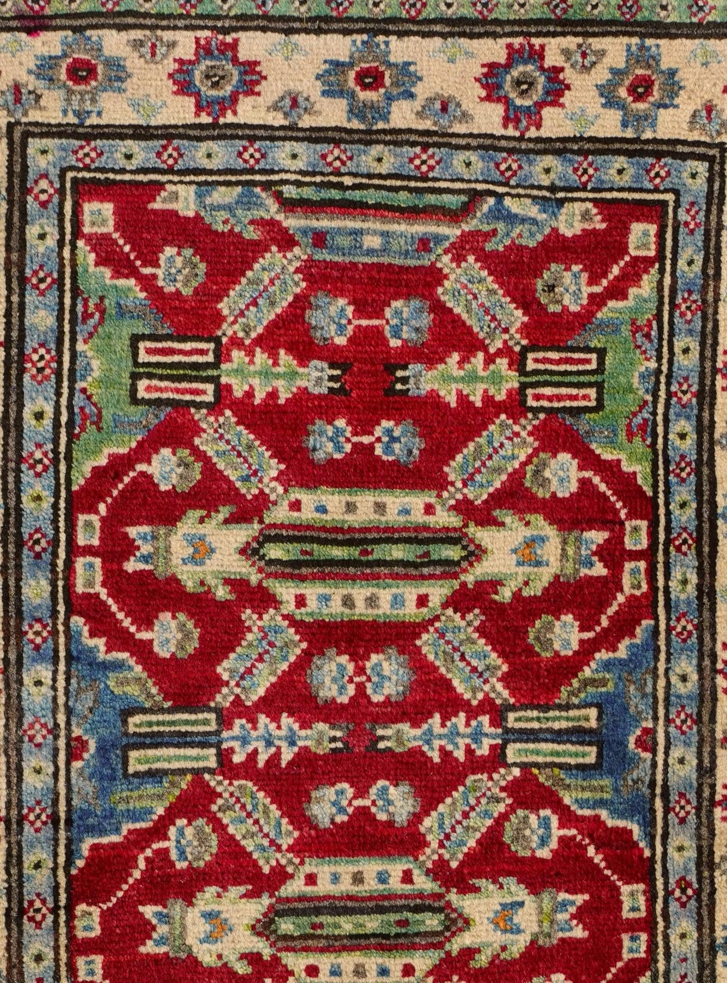 2' x 3' Hand Knotted Kazak Rug