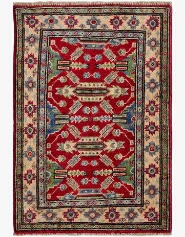 2' x 3' Hand Knotted Kazak Rug