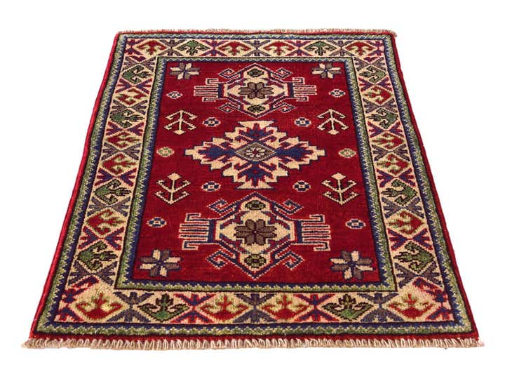 2' x 3' Hand Knotted Kazak Rug