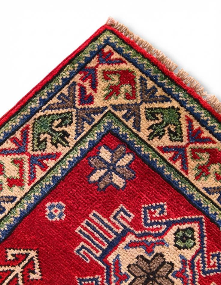 Detail image of 2' x 3' Hand Knotted Kazak Rug