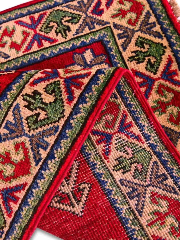 2' x 3' Hand Knotted Kazak Rug