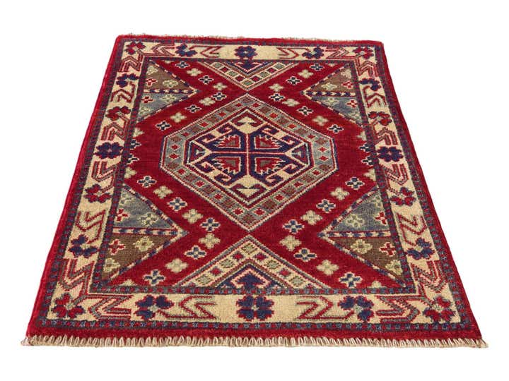 2' x 2' 10 Hand Knotted Kazak Rug