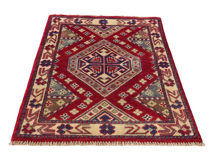 Detail image of 2' x 2' 10 Hand Knotted Kazak Rug
