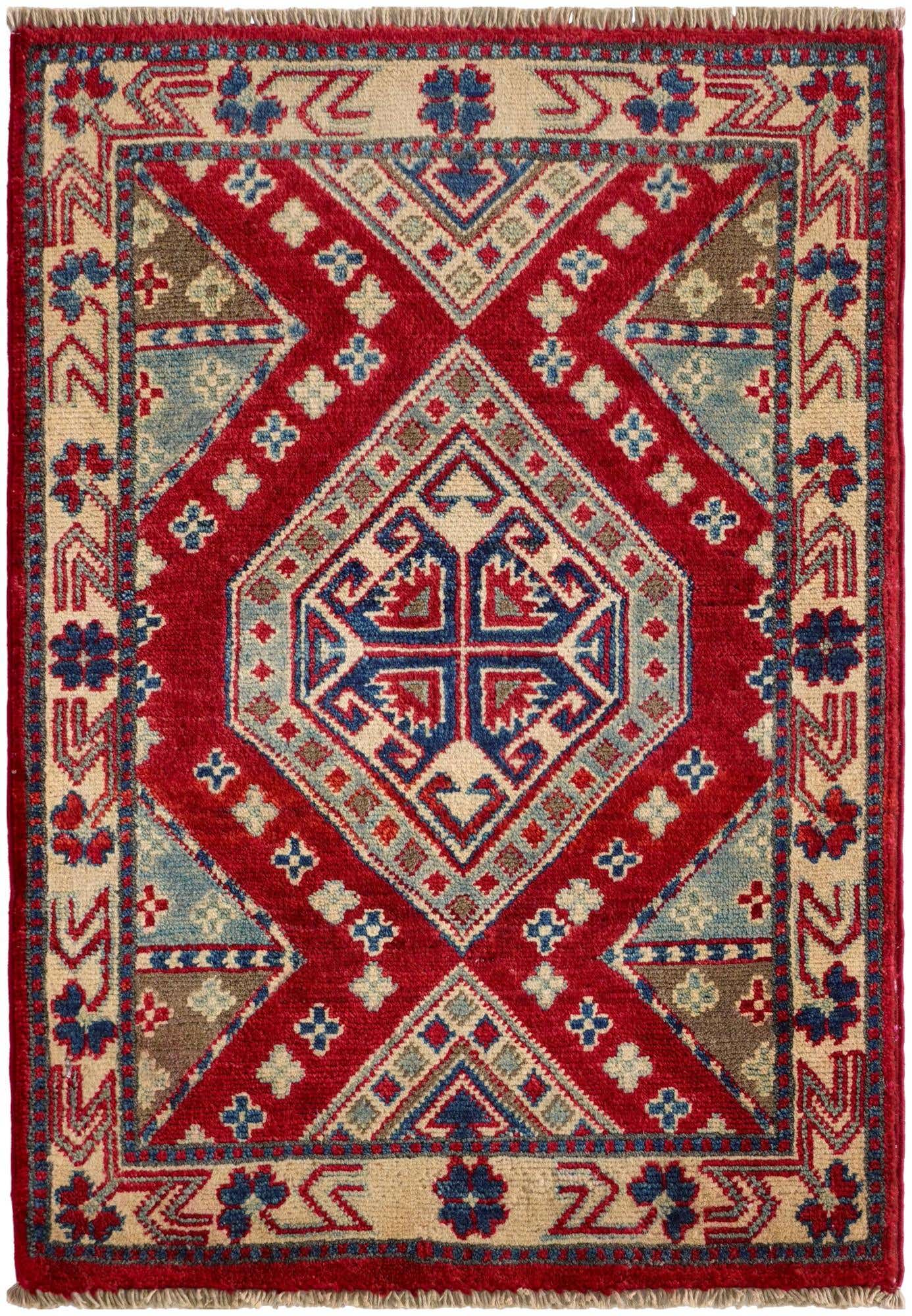 2' x 2' 10 Hand Knotted Kazak Rug